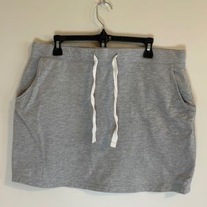 Esmara Womens Large Light Gray Casual Skirt Elastic Waist Pocket